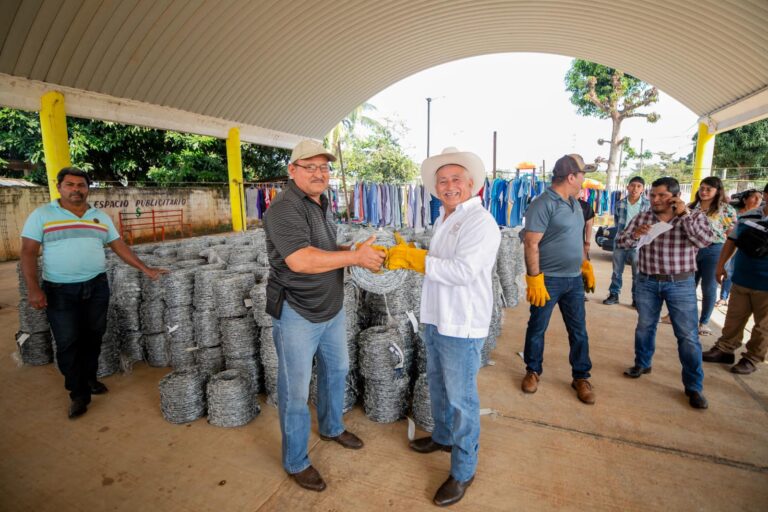 Entrega de alambre de pùas